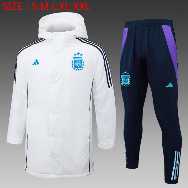 Abrigo Argentina Conjunto Completo 2024/25 Blanco